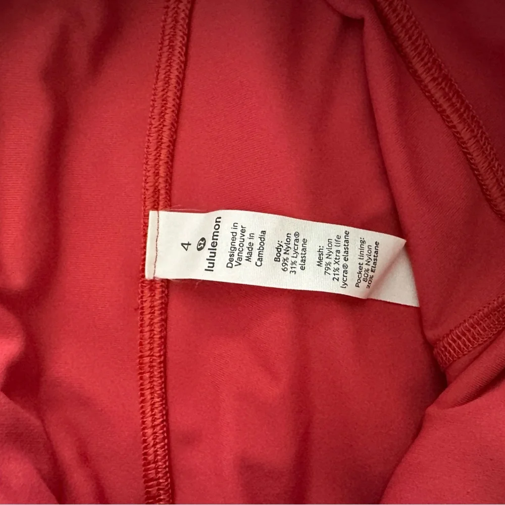 Lululemon Athletica Coral Leggings - Picture 2 of 3